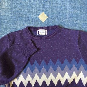 Vintage Sweaters - ❤️ RARE Vintage Purple Chevron Sweater Pullover Vintage Sweaters - ❤️ RARE Vintage Purple Chevron Sweater Pullover
